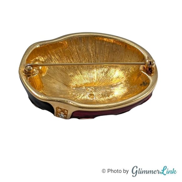 Swarovski Black & Red Enamel Crystals Ladybug Huge Brooch Pin - Picture 8 of 12